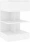 vidaXL - Nachtkastjes - 2 - st - 40x35x65 - cm - bewerkt - hout - wit