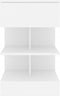 vidaXL - Nachtkastjes - 2 - st - 40x35x65 - cm - bewerkt - hout - wit
