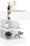 vidaXL - Nachtkastjes - 2 - st - 40x35x65 - cm - spaanplaat - hoogglans - wit