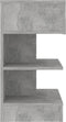 vidaXL - Nachtkastjes - 2 - st - 40x35x65 - cm - spaanplaat - betongrijs