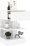 vidaXL - Nachtkastjes - 2 - st - 40x35x65 - cm - spaanplaat - hoogglans - wit