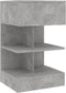 vidaXL - Nachtkastjes - 2 - st - 40x35x65 - cm - spaanplaat - betongrijs