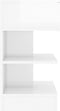 vidaXL - Nachtkastjes - 2 - st - 40x35x65 - cm - spaanplaat - hoogglans - wit