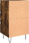 vidaXL - Nachtkastjes - 2 - st - 40x35x69 - cm - bewerkt - hout - gerookt - eikenkleurig