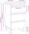vidaXL - Nachtkastjes - 2 - st - 40x35x69 - cm - bewerkt - hout - gerookt - eikenkleurig
