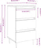 vidaXL - Nachtkastjes - 2 - st - 40x35x69 - cm - bewerkt - hout - gerookt - eikenkleurig