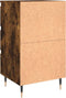vidaXL - Nachtkastjes - 2 - st - 40x35x69 - cm - bewerkt - hout - gerookt - eikenkleurig