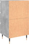 vidaXL - Nachtkastjes - 2 - st - 40x35x69 - cm - bewerkt - hout - betongrijs