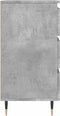 vidaXL - Nachtkastjes - 2 - st - 40x35x69 - cm - bewerkt - hout - betongrijs