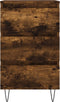 vidaXL - Nachtkastjes - 2 - st - 40x35x69 - cm - bewerkt - hout - gerookt - eikenkleurig