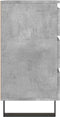 vidaXL - Nachtkastjes - 2 - st - 40x35x69 - cm - bewerkt - hout - betongrijs