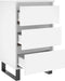 vidaXL - Nachtkastjes - 2 - st - 40x35x69 - cm - bewerkt - hout - wit