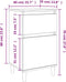 vidaXL - Nachtkastjes - 2 - st - 40x35x70 - cm - betongrijs