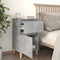vidaXL - Nachtkastjes - 2 - st - 40x35x70 - cm - betongrijs
