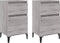 vidaXL - Nachtkastjes - 2 - st - 40x35x70 - cm - bewerkt - hout - grijs - sonoma - eiken