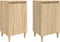 vidaXL - Nachtkastjes - 2 - st - 40x35x70 - cm - bewerkt - hout - sonoma - eikenkleurig