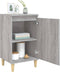 vidaXL - Nachtkastjes - 2 - st - 40x35x70 - cm - bewerkt - hout - grijs - sonoma - eiken