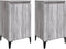 vidaXL - Nachtkastjes - 2 - st - 40x35x70 - cm - bewerkt - hout - grijs - sonoma - eiken