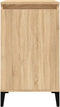 vidaXL - Nachtkastjes - 2 - st - 40x35x70 - cm - bewerkt - hout - sonoma - eikenkleurig