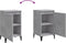 vidaXL - Nachtkastjes - 2 - st - 40x35x70 - cm - bewerkt - hout - betongrijs