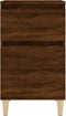 vidaXL - Nachtkastjes - 2 - st - 40x35x70 - cm - bewerkt - hout - bruin - eikenkleur