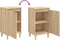 vidaXL - Nachtkastjes - 2 - st - 40x35x70 - cm - bewerkt - hout - sonoma - eikenkleurig