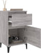 vidaXL - Nachtkastjes - 2 - st - 40x35x70 - cm - bewerkt - hout - grijs - sonoma - eiken