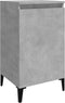 vidaXL - Nachtkastjes - 2 - st - 40x35x70 - cm - bewerkt - hout - betongrijs