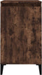 vidaXL - Nachtkastjes - 2 - st - 40x35x70 - cm - bewerkt - hout - gerookt - eikenkleurig