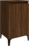vidaXL - Nachtkastjes - 2 - st - 40x35x70 - cm - bewerkt - hout - bruin - eikenkleur