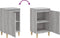 vidaXL - Nachtkastjes - 2 - st - 40x35x70 - cm - bewerkt - hout - grijs - sonoma - eiken