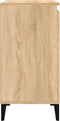 vidaXL - Nachtkastjes - 2 - st - 40x35x70 - cm - bewerkt - hout - sonoma - eikenkleurig