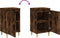 vidaXL - Nachtkastjes - 2 - st - 40x35x70 - cm - bewerkt - hout - gerookt - eikenkleurig