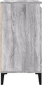 vidaXL - Nachtkastjes - 2 - st - 40x35x70 - cm - bewerkt - hout - grijs - sonoma - eiken