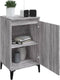 vidaXL - Nachtkastjes - 2 - st - 40x35x70 - cm - bewerkt - hout - grijs - sonoma - eiken