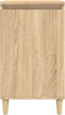 vidaXL - Nachtkastjes - 2 - st - 40x35x70 - cm - bewerkt - hout - sonoma - eikenkleurig