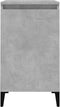 vidaXL - Nachtkastjes - 2 - st - 40x35x70 - cm - bewerkt - hout - betongrijs