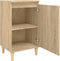 vidaXL - Nachtkastjes - 2 - st - 40x35x70 - cm - bewerkt - hout - sonoma - eikenkleurig