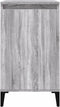 vidaXL - Nachtkastjes - 2 - st - 40x35x70 - cm - bewerkt - hout - grijs - sonoma - eiken