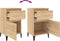 vidaXL - Nachtkastjes - 2 - st - 40x35x70 - cm - bewerkt - hout - sonoma - eikenkleurig