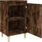 vidaXL - Nachtkastjes - 2 - st - 40x35x70 - cm - bewerkt - hout - gerookt - eikenkleurig