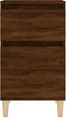 vidaXL - Nachtkastjes - 2 - st - 40x35x70 - cm - bewerkt - hout - bruin - eikenkleur