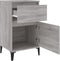vidaXL - Nachtkastjes - 2 - st - 40x35x70 - cm - bewerkt - hout - grijs - sonoma - eiken
