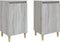 vidaXL - Nachtkastjes - 2 - st - 40x35x70 - cm - bewerkt - hout - grijs - sonoma - eiken