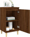 vidaXL - Nachtkastjes - 2 - st - 40x35x70 - cm - bewerkt - hout - bruin - eikenkleur