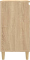 vidaXL - Nachtkastjes - 2 - st - 40x35x70 - cm - bewerkt - hout - sonoma - eikenkleurig
