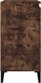 vidaXL - Nachtkastjes - 2 - st - 40x35x70 - cm - bewerkt - hout - gerookt - eikenkleurig