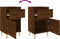 vidaXL - Nachtkastjes - 2 - st - 40x35x70 - cm - bewerkt - hout - bruin - eikenkleur