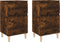 vidaXL - Nachtkastjes - 2 - st - 40x35x70 - cm - gerookt - eikenkleurig