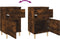 vidaXL - Nachtkastjes - 2 - st - 40x35x70 - cm - gerookt - eikenkleurig